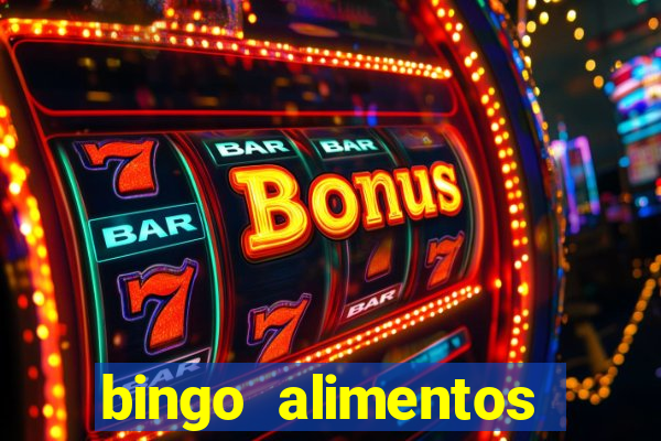 bingo alimentos para imprimir